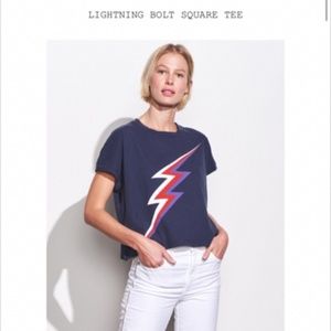NWT SUNDRY LIGHTNING BOLT SQUARE TEE